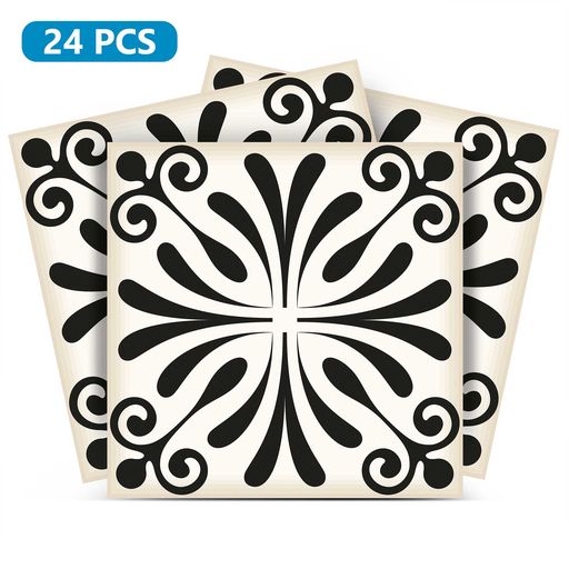 Peel And Stick Self Adhesive Backsplash Flower Tile Stickers Model - B8