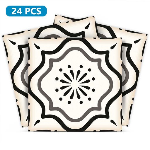 Removable tile stickers Pattern Gray shades easy Peel and Stick stickers Model - B5