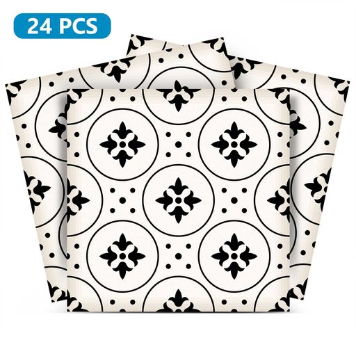 Black And White Peel Ans Stick Wallpaper Kitchen Decals Model - B9