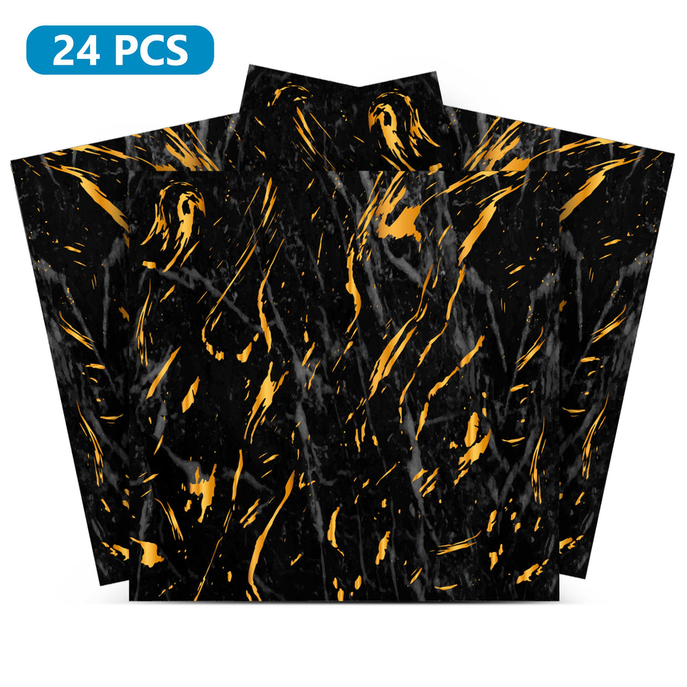 Marble look Black backsplash DIY Home Renovations for kitchen wall tiles Model - R36