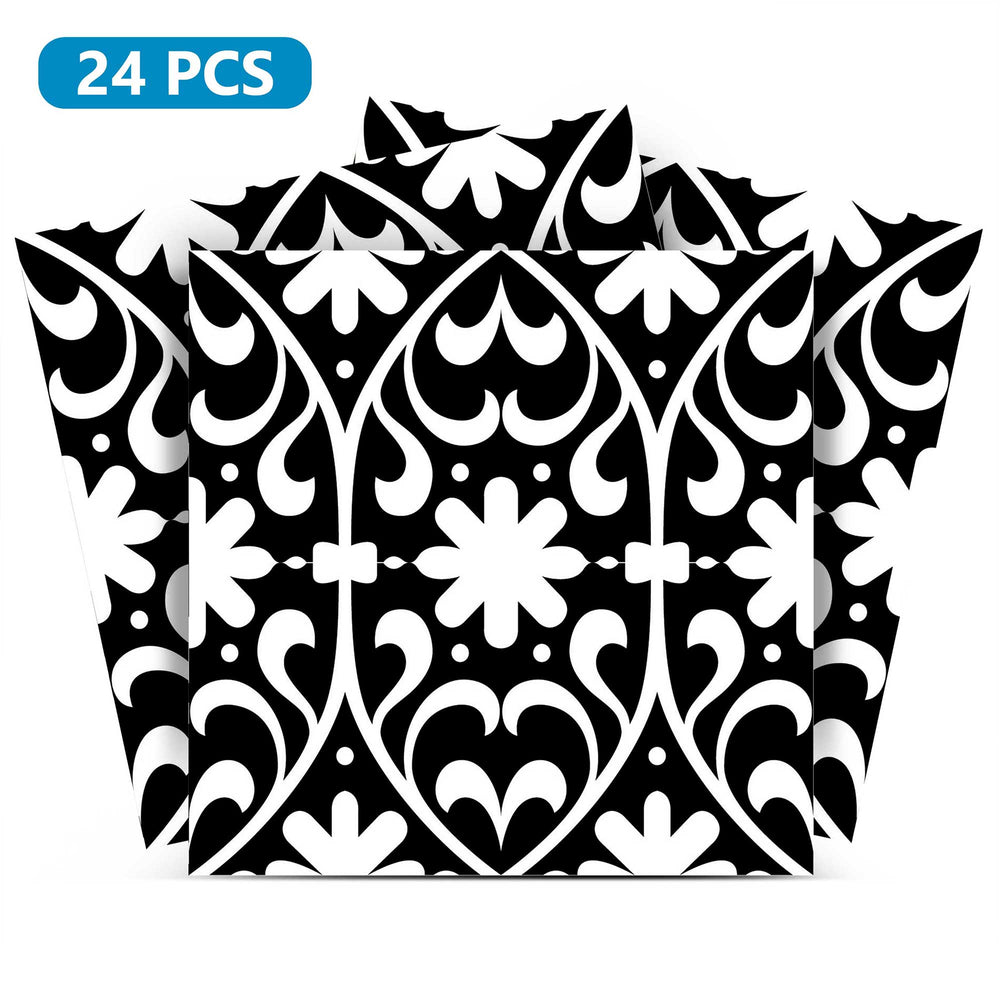 Black and White backsplash Peel and Stick Tile Stickers Model - B15