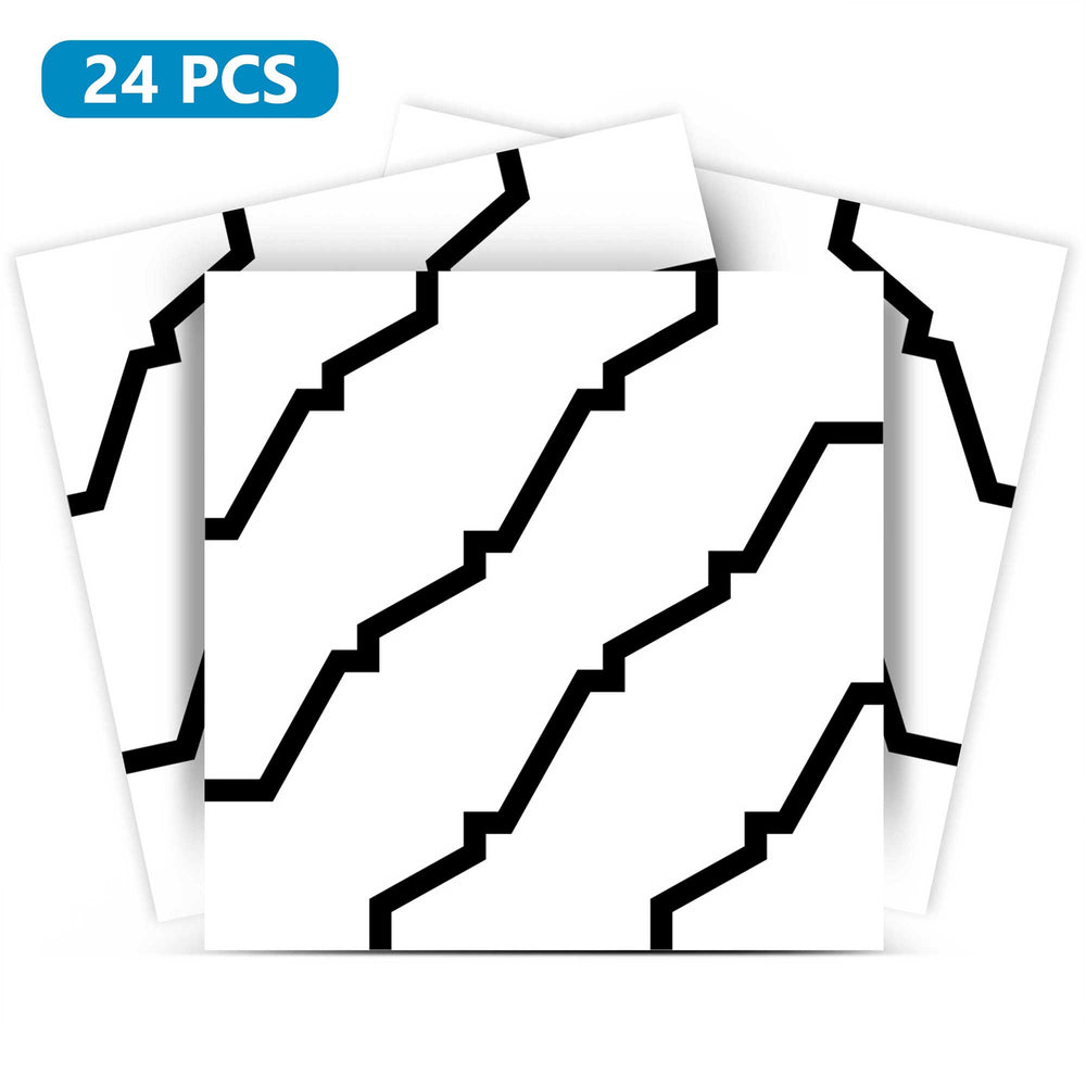 Black and White DIY Home Renovations tile stickers Model - B25