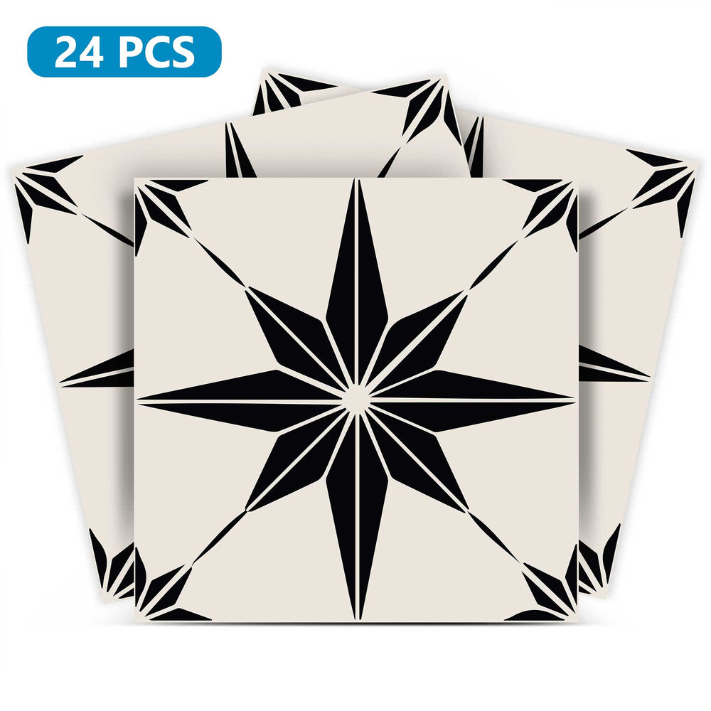 Star shape tile stickers for home design pattern backsplash Model - B57