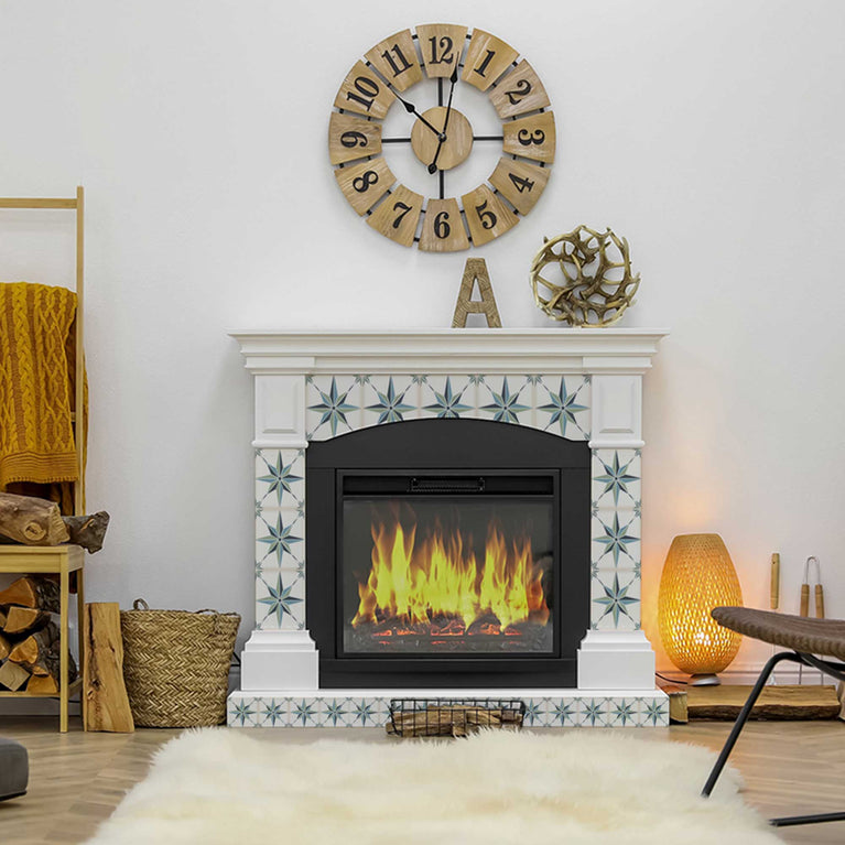 Renter friendly backsplash Tile Stickers star shaped kitchen tiles Model - B62