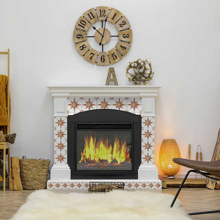 Peel and Stick Brown wall paper easy to install for home design peel and stick Tiles Model - B76