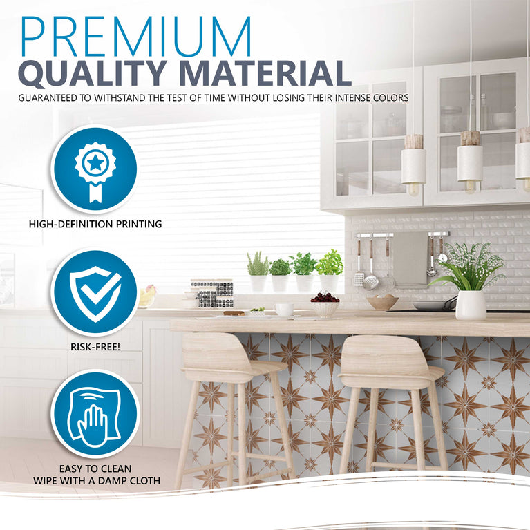 Peel and Stick Brown wall paper easy to install for home design peel and stick Tiles Model - B76