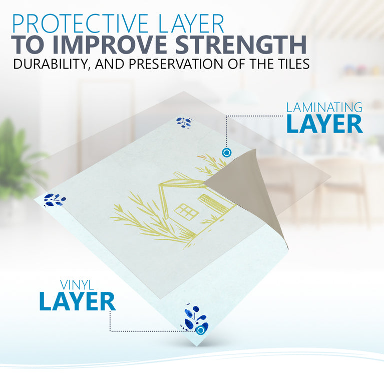 House Delft Vintage Yellow Design Peel And Stick Tile Stickers delft fireplace surround Kitchen Tile Trends - D68