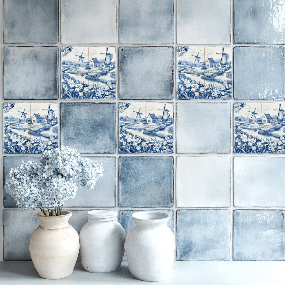 Custom Order Delft Tile D65 D60 D28 D700 D61 D27 4x4 Inch