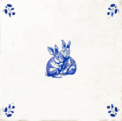 Rabbit Tile Delft Vintage Peel and Stick Backsplash Tile Stickers Trends Delft blue tiles for kitchen backsplash - Model D90