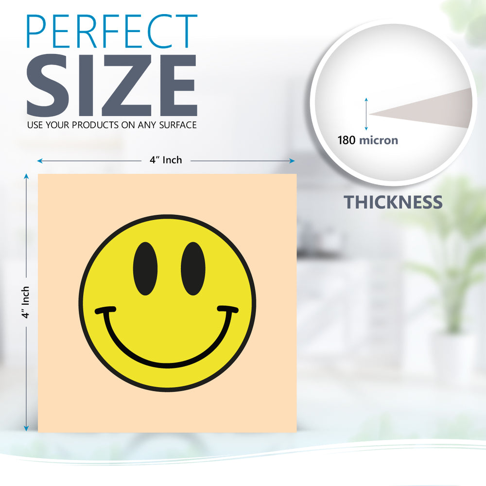 Colorful smiley face pattern Peel and Stick for wall decoration Tile Stickers Model - E1
