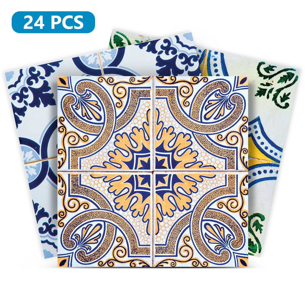 Different Spanish patterns Tile Stickers for home decoration Model - H401