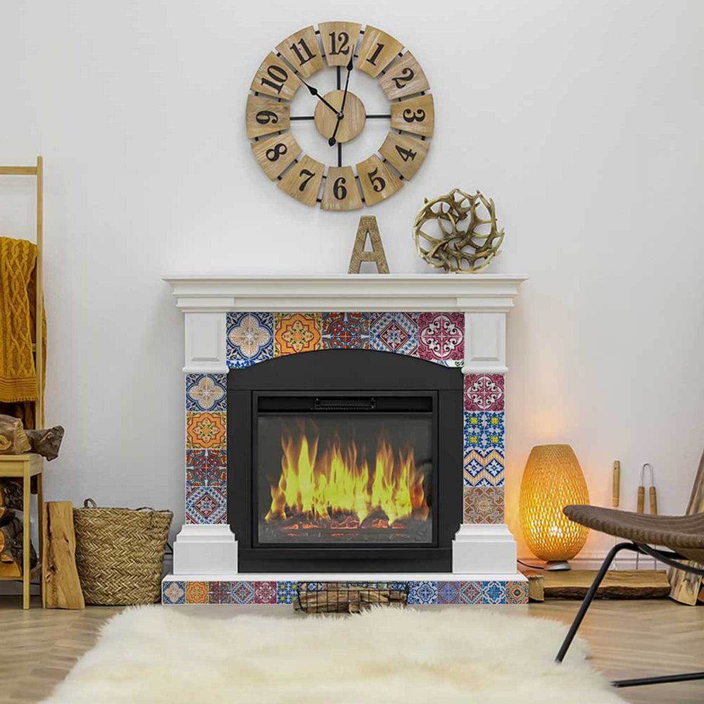 Colorful backsplash vintage Tile Stickers easy to apply kitchen decoration Model - HA2