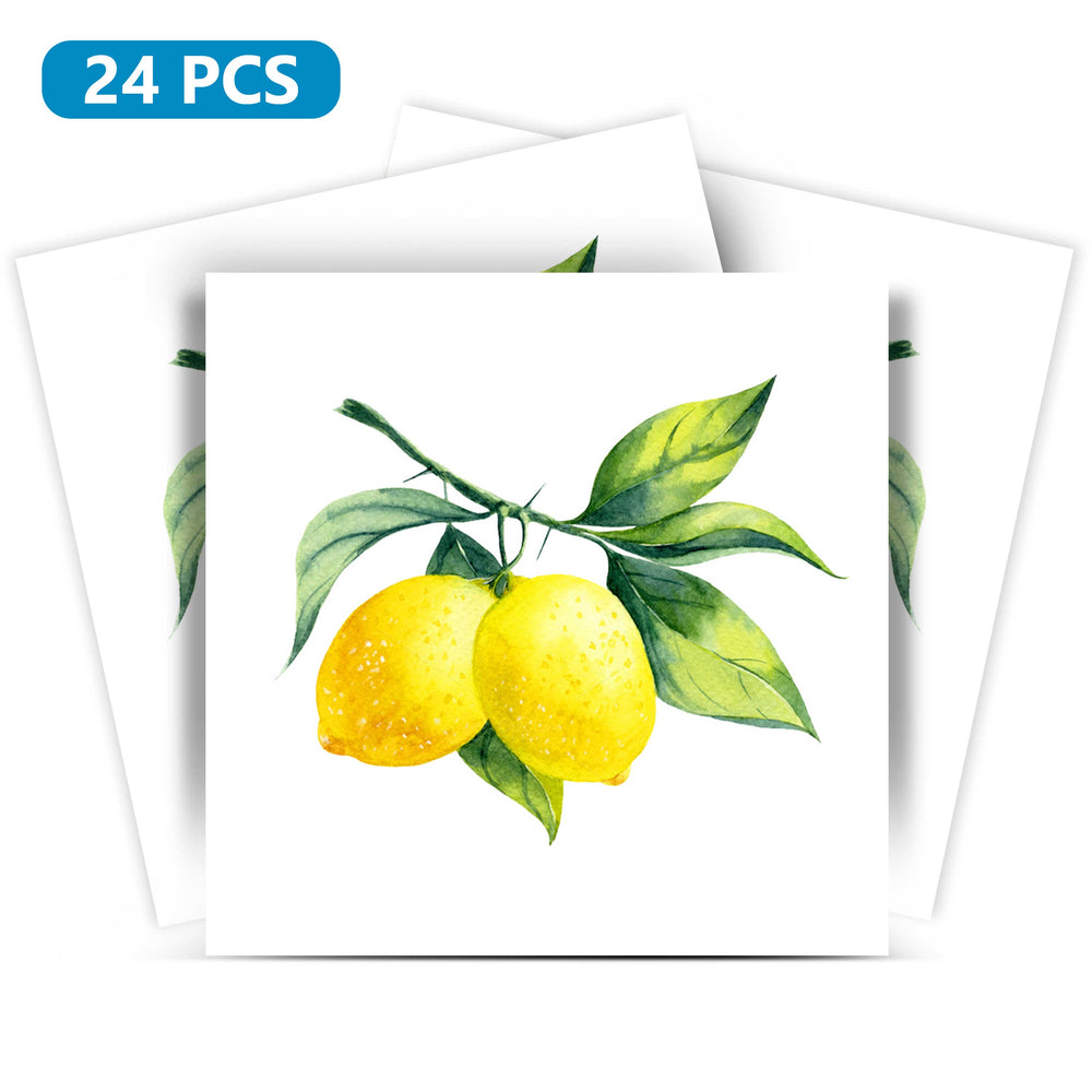 Lemon picture on White background Tiles for kitchen renovation Model - L20