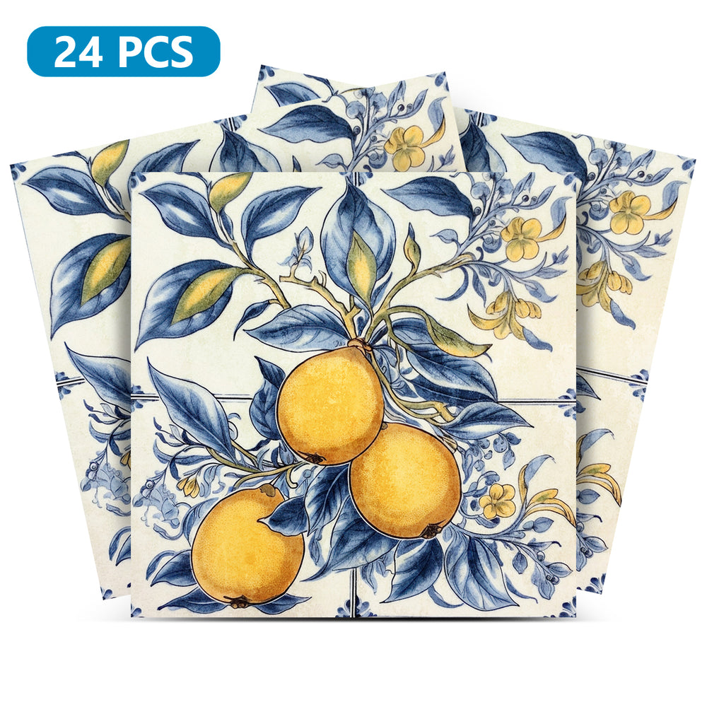 Lemon Beautiful Vintage Rustic Sorrento Tile Stickers for home decoration Model - L26