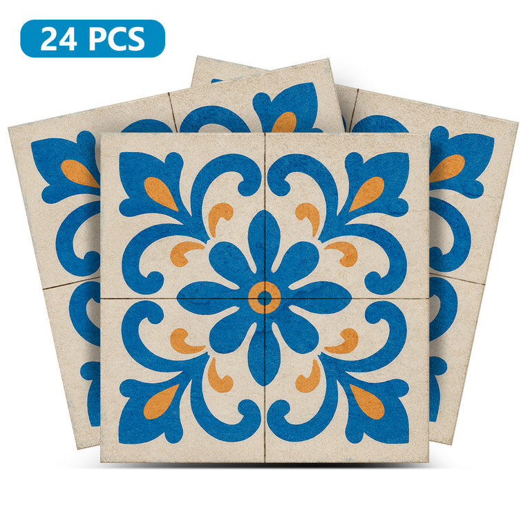 Authentic Pattern Style Blue and GoldLook renovate your kitchen Model - R107