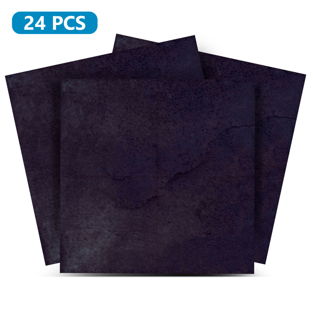 Solid Black Peel And Stick Easy Transforming Dark backsplash Model -R164