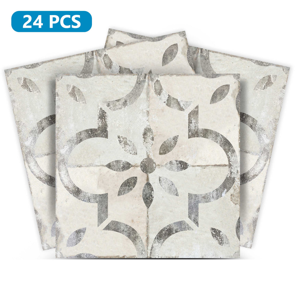 Vintage Rustic Peel and Stick Tile Stickers Gray pattern wall paper Model - R20