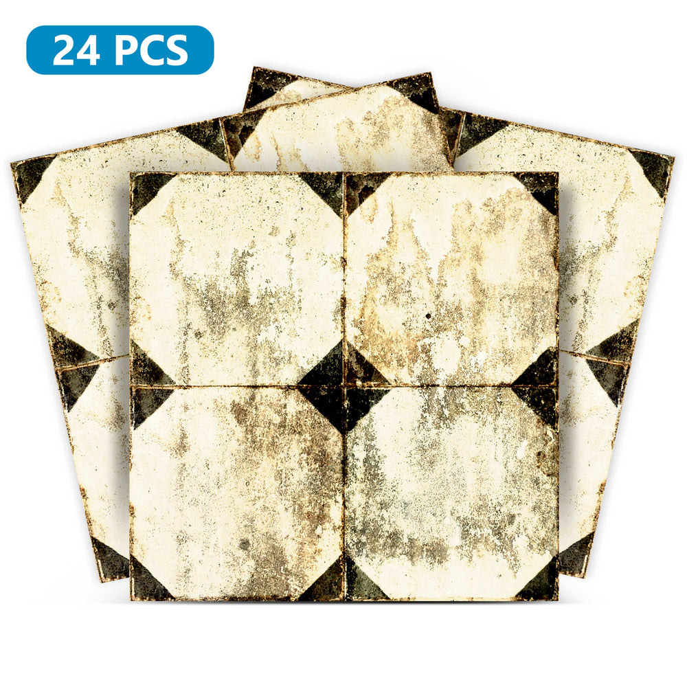 Vintage connecting pattern Peel and Stick Tile Stickers Rustic design Model - R28