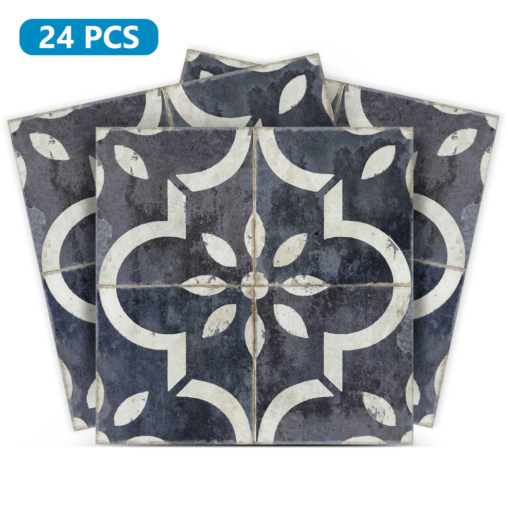 Gray Vintage Backsplash Rustic pattern easy to install tile stickers Model - R40