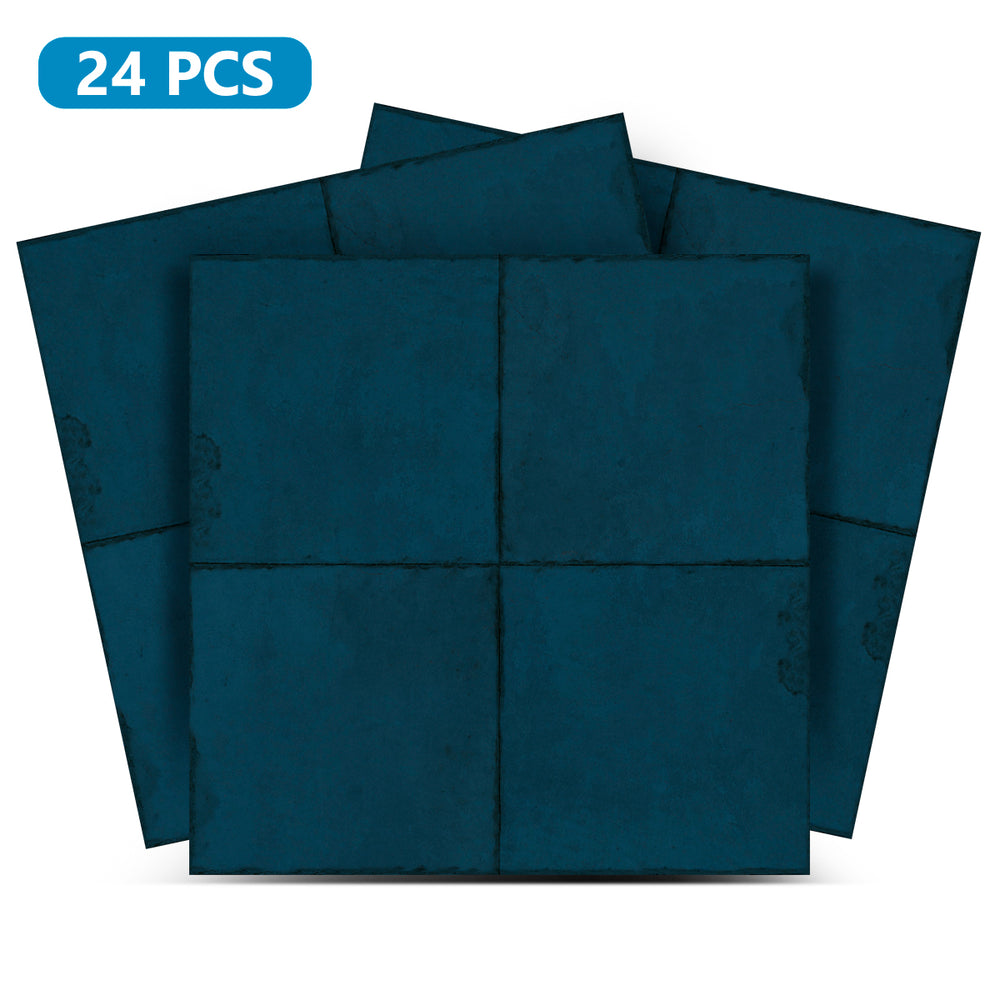 Solid Dark Blue Peel And Stick Easy Transforming Dark backsplash Model -R80