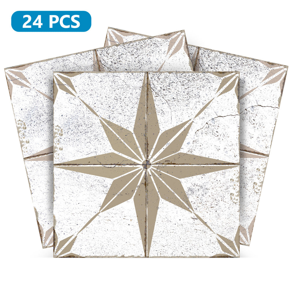 Gray Star Design Vintage bathroom backsplash durable stickers Model - R93