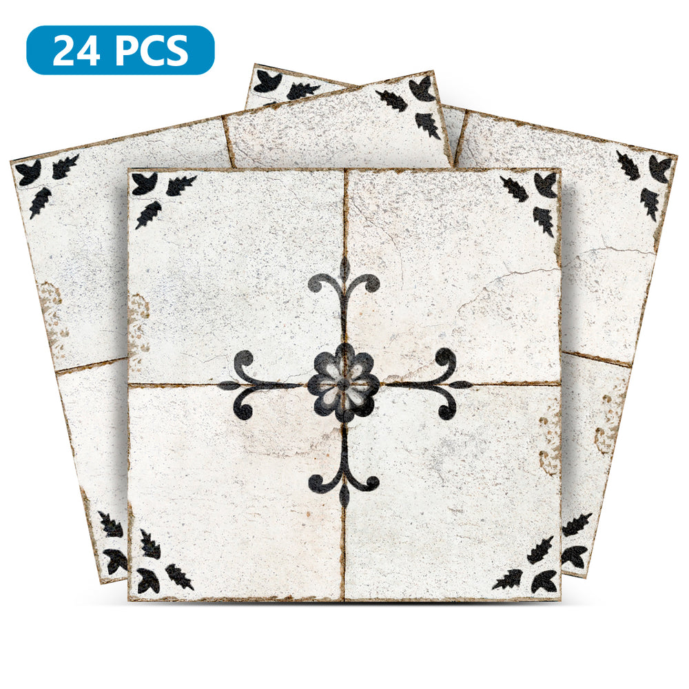 Rustic Vintage Easy Transform Black and White home wall tiles Model - R94