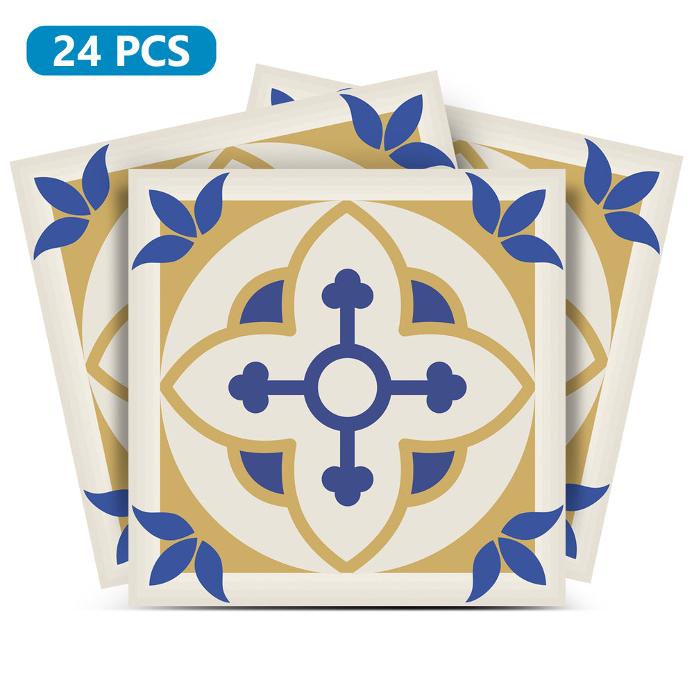 Authentic Pattern Style Blue and Yellow Look renovate your kitchen Model - SB55