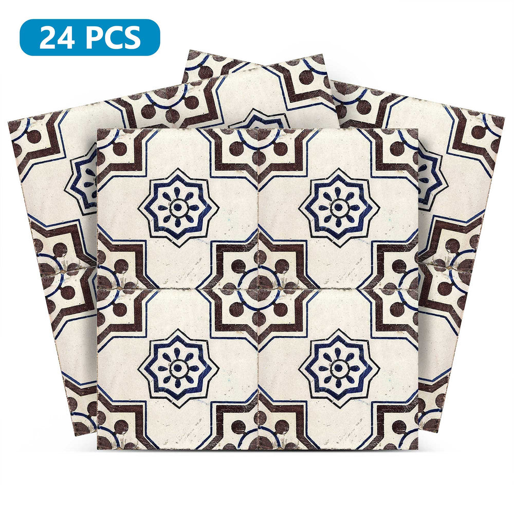 Black and White Vintage easy to apply Tile stickers for home renovation Model - V41