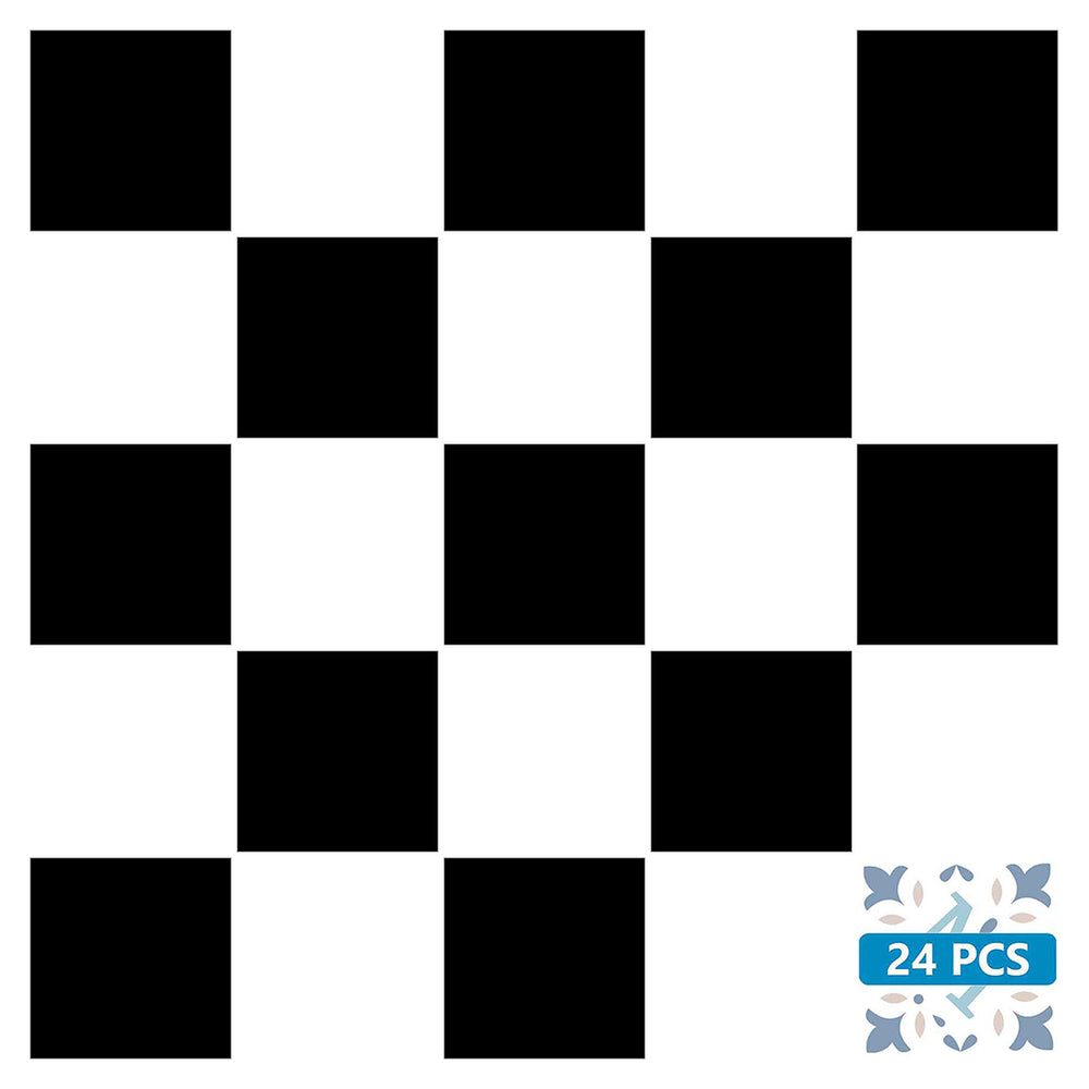 Beautiful Black and White Backsplash solid color wall tile stickers Model - B92