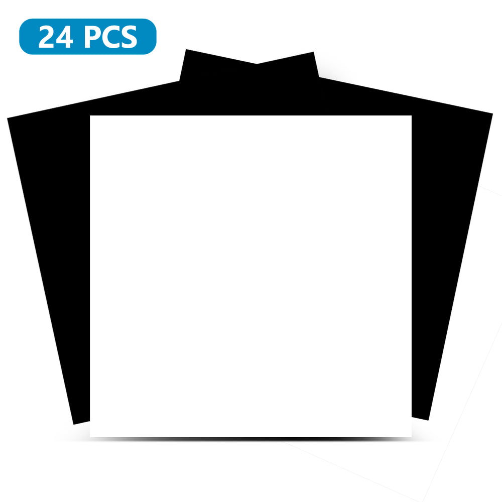 Beautiful Black and White Backsplash solid color wall tile stickers Model - B92