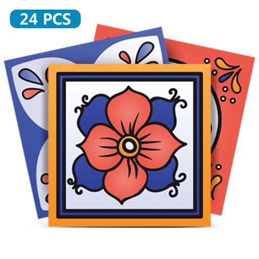 Colorful backsplash low-maintenance wall tiles easy to install stickers Model - M13