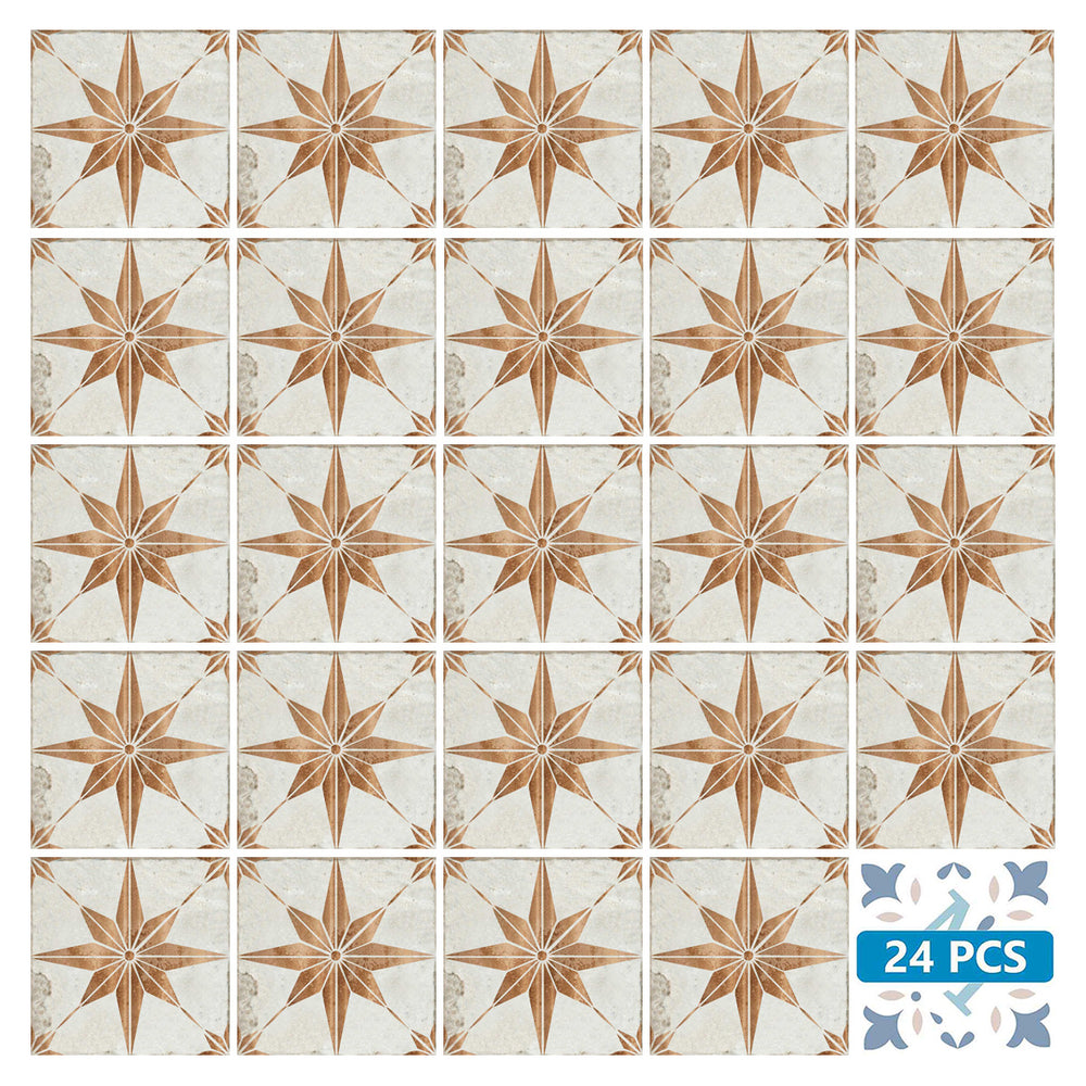 Gold star vintage Stylish Easy-to-Install removable backsplash Tiles Model - R12