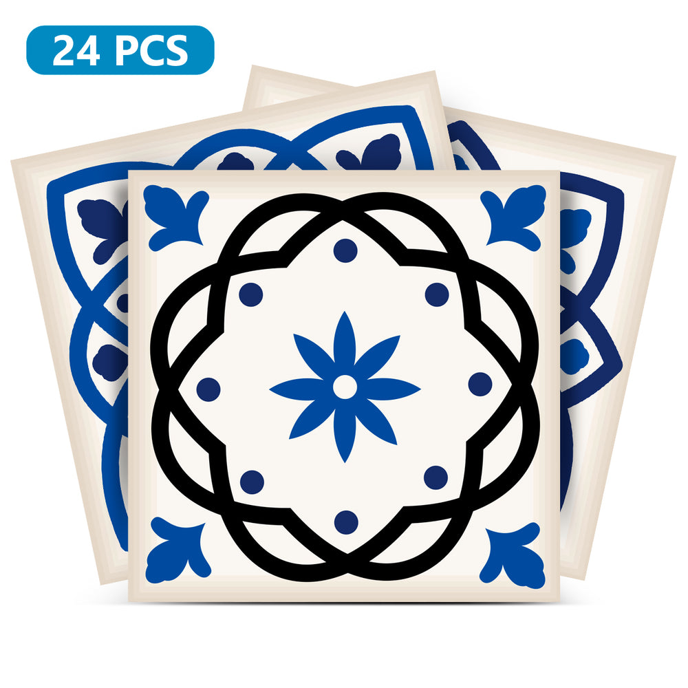 Blue Beautiful Bathroom tiles cover easy DIY background renovation Model - SB14