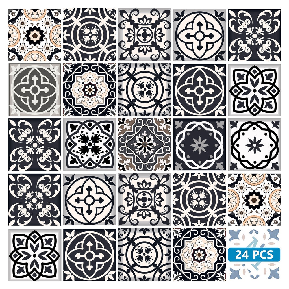 Dark Beautiful Backsplash multiple patterns for quick home décor Model - SB25