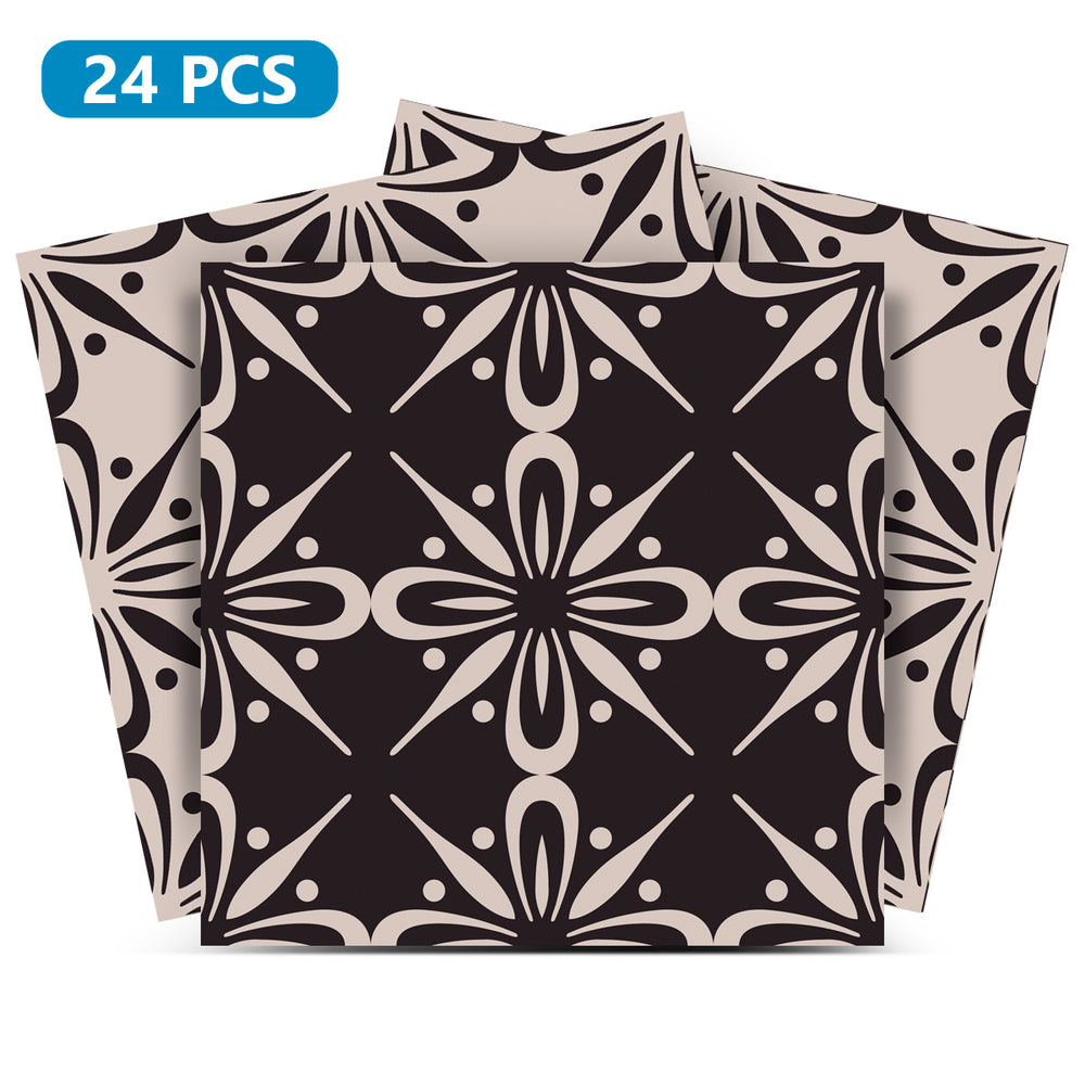 Brown and Black opposite patterns dark backsplash for home décor Model - SB34