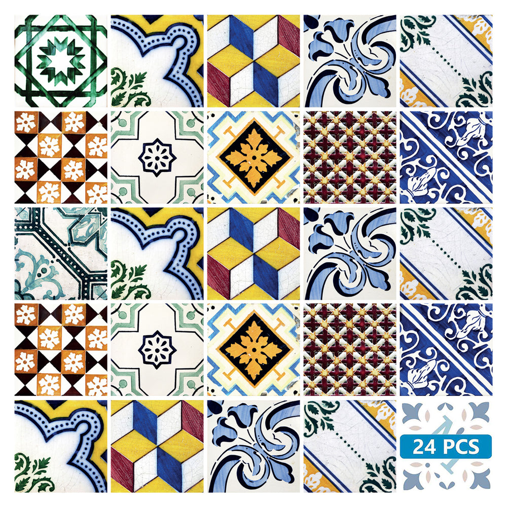 Retro Multiple patterns peel and stick decorative panels for kitchen Model - V4