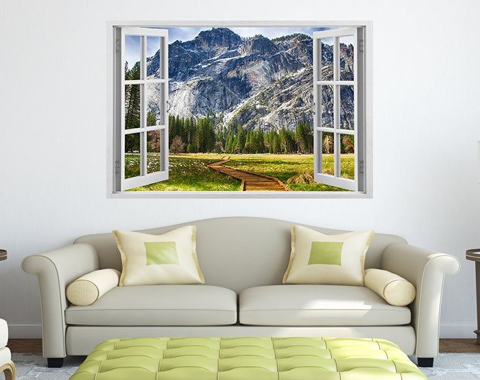 IMPRESSIVE 3D WINDOW WALL DECALS, REMOVABLE WALL STICKERS, WALL DECOR