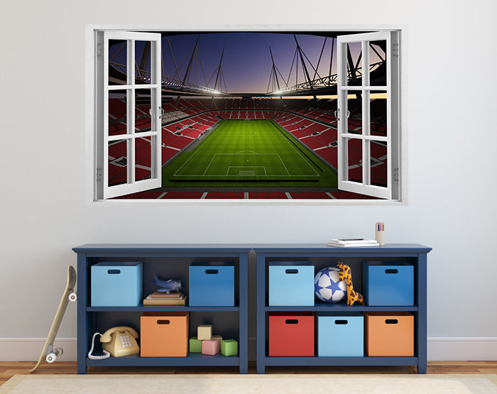 IMPRESSIVE 3D WINDOW WALL DECALS, REMOVABLE WALL STICKERS, WALL DECOR