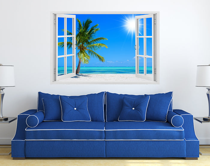 IMPRESSIVE 3D WINDOW WALL DECALS, REMOVABLE WALL STICKERS, WALL DECOR