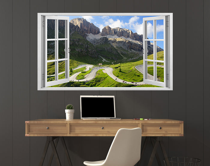 IMPRESSIVE 3D WINDOW WALL DECALS, REMOVABLE WALL STICKERS, WALL DECOR