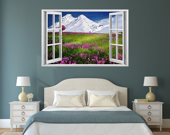 IMPRESSIVE 3D WINDOW WALL DECALS, REMOVABLE WALL STICKERS, WALL DECOR