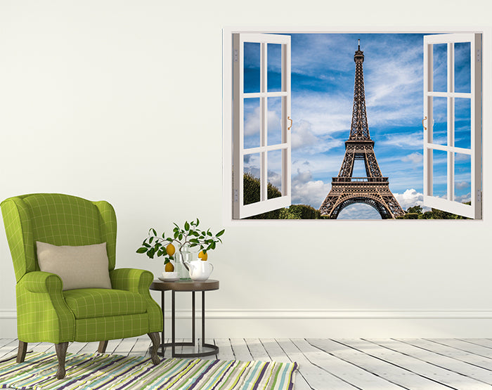 IMPRESSIVE 3D WINDOW WALL DECALS, REMOVABLE WALL STICKERS, WALL DECOR