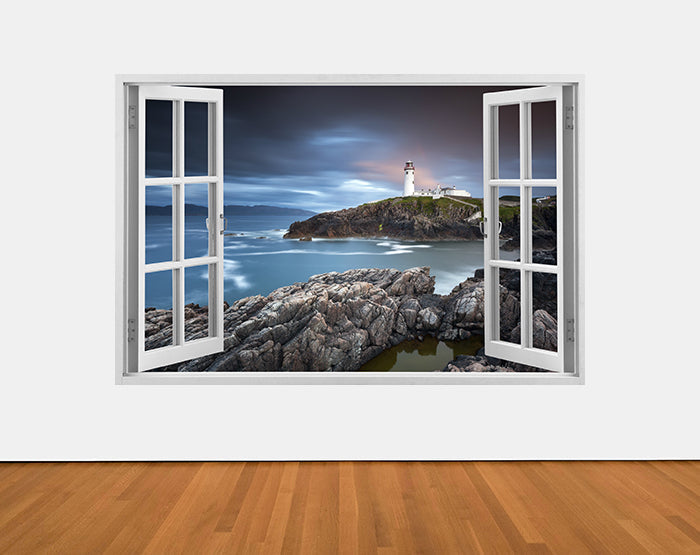 IMPRESSIVE 3D WINDOW WALL DECALS, REMOVABLE WALL STICKERS, WALL DECOR