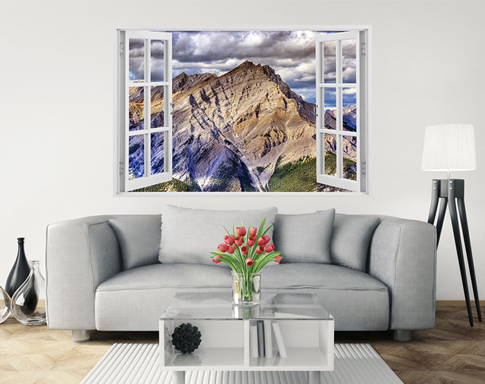 IMPRESSIVE 3D WINDOW WALL DECALS, REMOVABLE WALL STICKERS, WALL DECOR