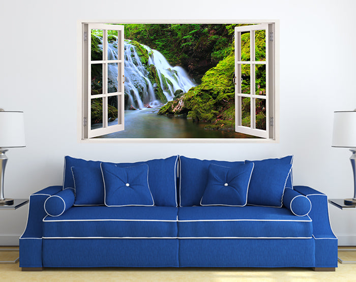 IMPRESSIVE 3D WINDOW WALL DECALS, REMOVABLE WALL STICKERS, WALL DECOR