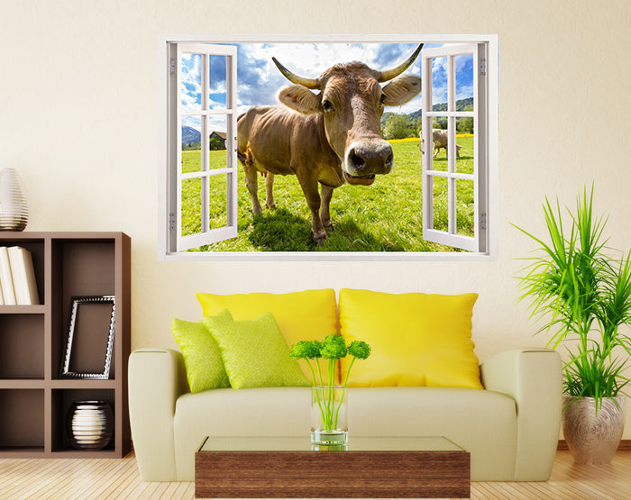 IMPRESSIVE 3D WINDOW WALL DECALS, REMOVABLE WALL STICKERS, WALL DECOR
