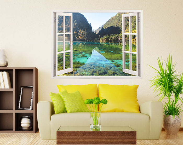 IMPRESSIVE 3D WINDOW WALL DECALS, REMOVABLE WALL STICKERS, WALL DECOR