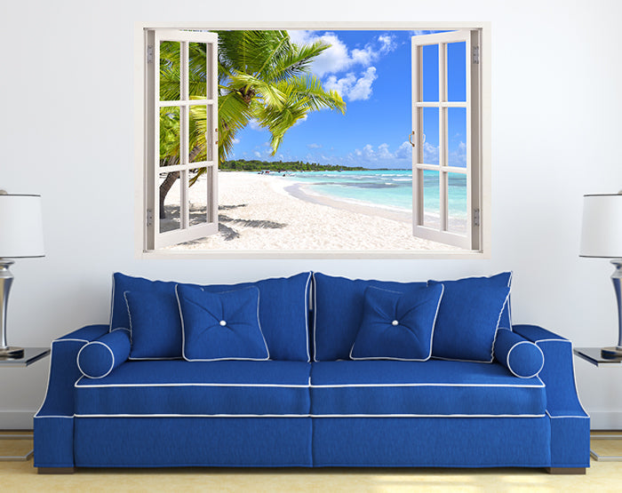 IMPRESSIVE 3D WINDOW WALL DECALS, REMOVABLE WALL STICKERS, WALL DECOR