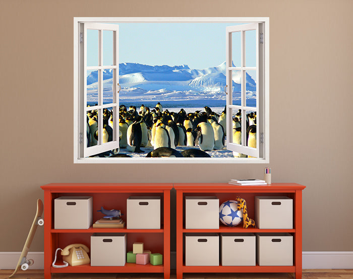 IMPRESSIVE 3D WINDOW WALL DECALS, REMOVABLE WALL STICKERS, WALL DECOR