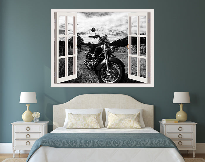 IMPRESSIVE 3D WINDOW WALL DECALS, REMOVABLE WALL STICKERS, WALL DECOR